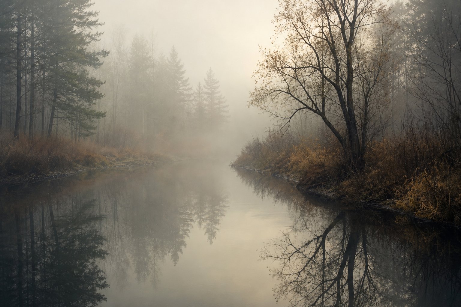 River fog